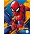 Caderno Caligrafia Brochura Capa Dura SPIDER-MAN 40 Folhas - Imagem 1