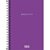 Caderno Espiral 1/4 Capa Dura Neon 80 Folhas Roxo PP - Imagem 2