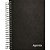 Agenda Permanente Espiral Capa Dura Preta 160 Folhas - Imagem 1