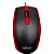 Mouse óptico USB Letron 1000 DPI Office Duo Preto e Vermelho - Imagem 2