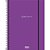 Caderno 01X1 Capa Dura Neon 80 Folhas – Roxo - Imagem 1
