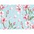 Papel de Parede Plástico Adesivo 45CM X 10M Floral Azul - Imagem 1