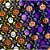 TNT Estampado 1,40M 40G Halloween Neon Rolo com 25 Metros - Imagem 1