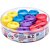 Apontador Depósito 2 Furos Color JOY BIG 4 Cores Pote com 12 - Imagem 2