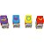 Borracha Decorada Color JOY Cubo Decorado 4CORES  CX.C/32 - Imagem 3