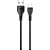 Cabo USB Letron Micro USB 2.4A 1MT PT - Imagem 1