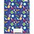 Caderno Quadriculado Universitário 5X5MM 48F Brochura Decorado CD PCT com 05 - Imagem 3