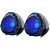 Caixa de Som para Computador LIGHT BRIGHT RGB USB/P2 5V-10W Preta - Imagem 1
