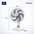 Ventilador de Mesa Super Power 220V 30CM Branco - Imagem 3