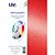 Papel A4 Pérolado Color Graphics 180G Vermelho Pacote com 10 Folhas - Imagem 1
