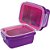 Marmita Fitness com Trava 850ML Roxa - Imagem 3