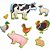 Jogo Didático Formas Animais da Fazenda em MDF - Imagem 3