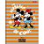 Caderno Brochura 1/4 Capa Dura Mickey Vintage 80 Folhas Pacote com 10 - Imagem 1