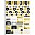 Caderno 10X1 Capa Dura Colegial Happen Glitter 160 Folhas Pacote com 04 - Imagem 9