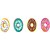 Borracha Decorada Donut 4 Cores DP.C/12 - Imagem 4