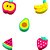 Borracha Decorada CIS Fantasia Mini Frutas Sortido Pote com 20 Unidades - Imagem 3
