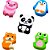 Borracha Decorada CIS Fantasia Mini Animais Sortidos - Pote com 20 - Imagem 3