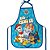 Avental Escolar Decorado Patrulha Canina PVC Azul - Imagem 2