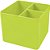 Acessório para Mesa PORTA-OBJETOS FULL Color VERDE/LARANJA 3 Divisórias - Imagem 2