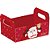Cesta de Papel Natal P/CARTÃO Teodoro 25X19X10CM PCT C/10 - Imagem 1