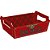 Cesta de Papel Natal Papai Noel M 27X18,5X9,5CM PCT C/10 - Imagem 2