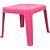 MESINHA/CADEIRA Mesa Infantil Decorada Rosa - Imagem 1