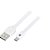 Cabo USB Micro USB FLAT 1,20 Branco - Imagem 1