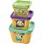 Kit Potes Plásticos Conect Quadrados Minions – Conjunto com 3 Potes (140ML, 270ML, 470ML) - Imagem 1