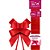 Laço Pronto Liso 22MM X 44CM em Cetim Vermelho - Pacote com 5 Unidades - Imagem 1
