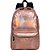 Mochila Capricho Metallic G Dourada 44CM - Imagem 2