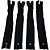 Zíper NYLON Fino 18CM Preto - Pacote com 10 Unidades - Imagem 2