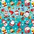 Papel de Presente Bobina Couchê 60CM Natal Noel Presépio 100M - Imagem 2