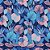 Papel de Presente Bobina Couchê 60CM Flores Diversas 100M - Imagem 1