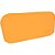 Estojo Silicone Retangular Laranja 1 Zíper PCT.C/03 - Imagem 2