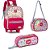 Mochila Infantil com Rodinha Holográfica Estojo+lancheira - Imagem 2