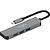 Hub USB BRIGHT HDMI 4K com 3 Portas USB 3.0 TIPO-C Prata - Imagem 2
