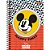 Caderno Espiral 1/4 Capa Dura Mickey Vintage 80 Folhas Pacote com 05 - Imagem 3