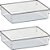 Organizador de Potes Retangular Duplo 24X16X5,5CM - Conjunto com 2 Peças - Imagem 1