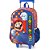 Mochila Infantil com Rodinha Super Mário BROS G Vermelha - Imagem 3