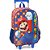 Mochila Infantil com Rodinha Super Mário BROS G Vermelha - Imagem 2