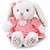 Coelhos de Páscoa Pelúcia Floral BCO/ROSA 15CM - Imagem 2