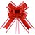 Laço Pronto Decorado 32MM X 47CM Luxo Fio Vermelho Pacote com 100 - Imagem 2