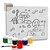 Tela para Pintura Riscada 20X30CM Zoo com Pincel e Guache - Imagem 3