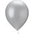 Balão Cintilante N°50 Pérola Prata - Pacote com 25 Unidades - Imagem 2