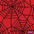 TNT Estampado 1,40M 40G Teia PRETO/VERMELHO – Bobina com 25M - Imagem 2