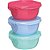 Conjunto de Potes Plásticos Redondos com Trava 450ML - Imagem 2