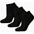 Meia Cano Baixo 39-44 Preta - Pacote com 3 Pares - Imagem 1