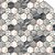 Papel de Parede Plástico Adesivo 45CMX15M Azulejo Colméia - Imagem 1