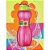 Garrafa Plástica INFINITY Decorada Rosa 1000ML - PCT. com 4 - Imagem 4