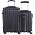 Mala de Viagem 4 Life BORDO-M ABS 360 Preto - KIT com 2 Peças - Imagem 2